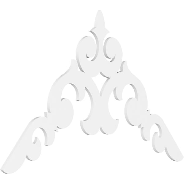 Ekena Millwork Pitch Kendall Architectural Grade PVC Gable Pediment, 72"W x 42"H x 1"P (14/12) GPP072X042X100KEN - main